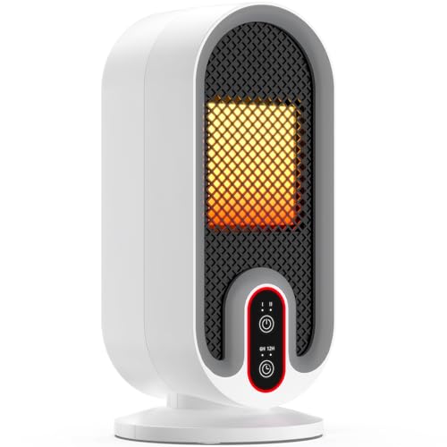 【2024最新進化】セラミックヒーター 小型【2秒で速暖!】電気ストーブ ヒーター 小型 暖房器具 省エネ 電気ファンヒーター 2段階温風切替 650W/800W ファンヒーター タイマー機能 高性能集塵フィルター付き 過熱保護 転倒安全装置 即暖 セラミックファンヒーター 大風量 速暖 電気ストーブ 電気ヒーター 足元 スリム タワー 日本語取扱説明書 PSE認証